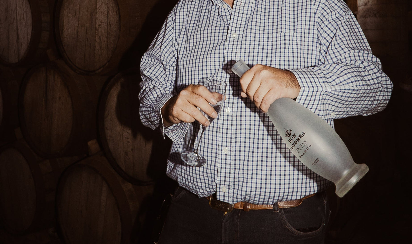 Don Londrès Tequila editorial shot, featured in beginner's guide to sipping and tasting tequila properly
